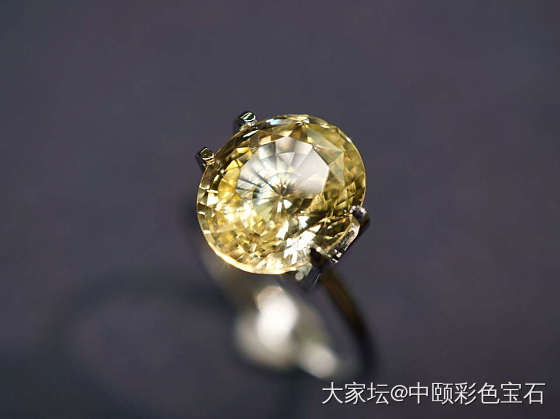 ##中颐天然未加热黄色蓝宝石## 5.10ct  GIC证书_蓝宝石