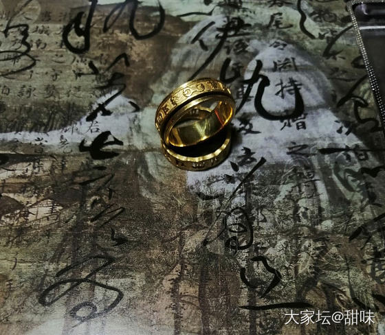 六字真言戒指💍_周大生周生生戒指金