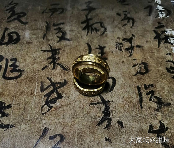 六字真言戒指💍_周大生周生生戒指金