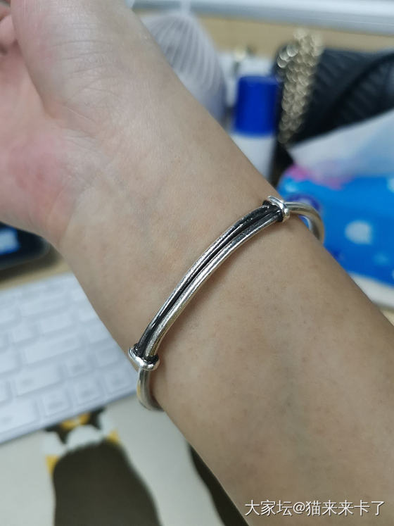小克重的银镯子种草拔草太快乐啦_手镯银