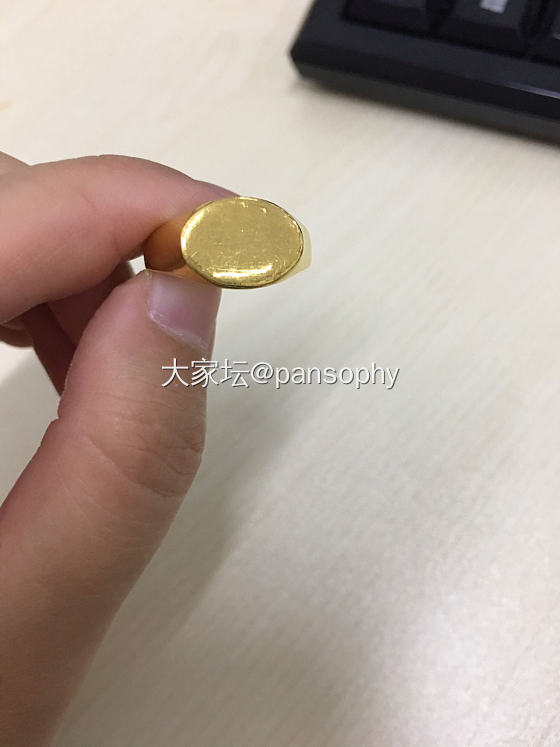 终于买到了寻找了很久的老式足金戒指～_戒指金