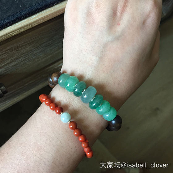 无聊水一波红配绿_翡翠