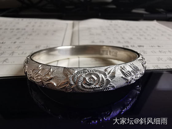 浮雕玫瑰_银
