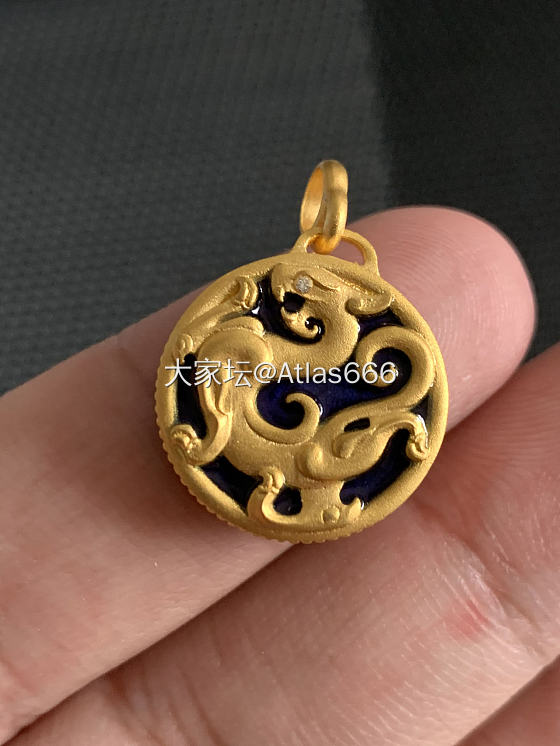 定制的小A阿努比斯双面金币到了_金