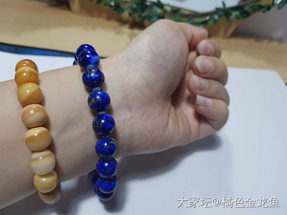 请帮看这串青花青金石，谢谢！_松石