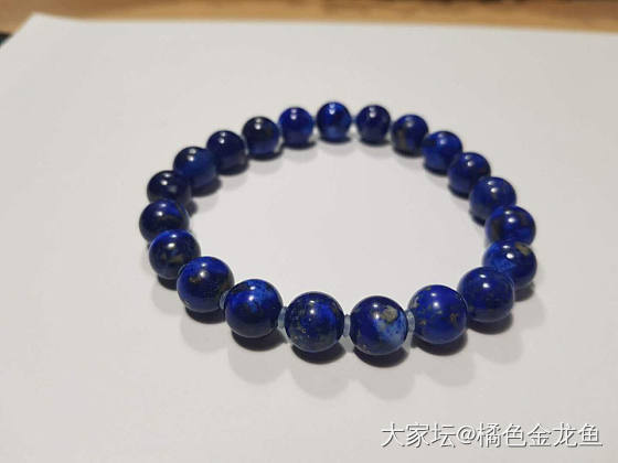 请帮看这串青花青金石，谢谢！_松石