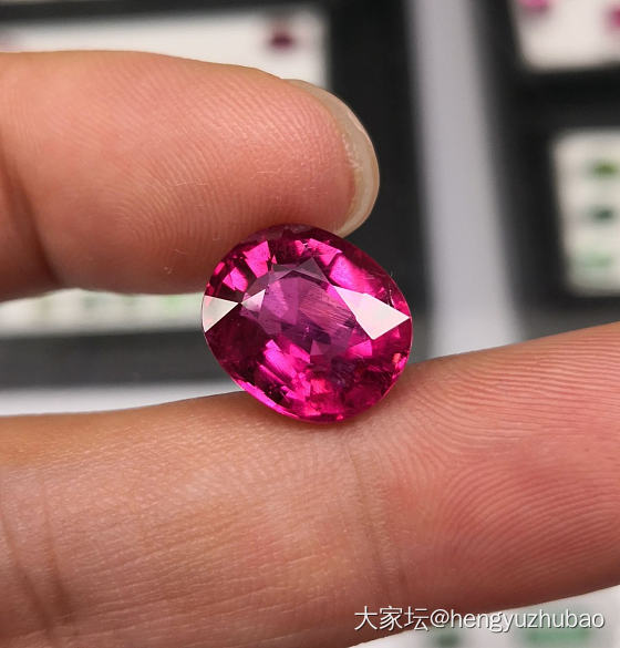 红宝色碧玺Rubellite 8.05克拉_彩色宝石