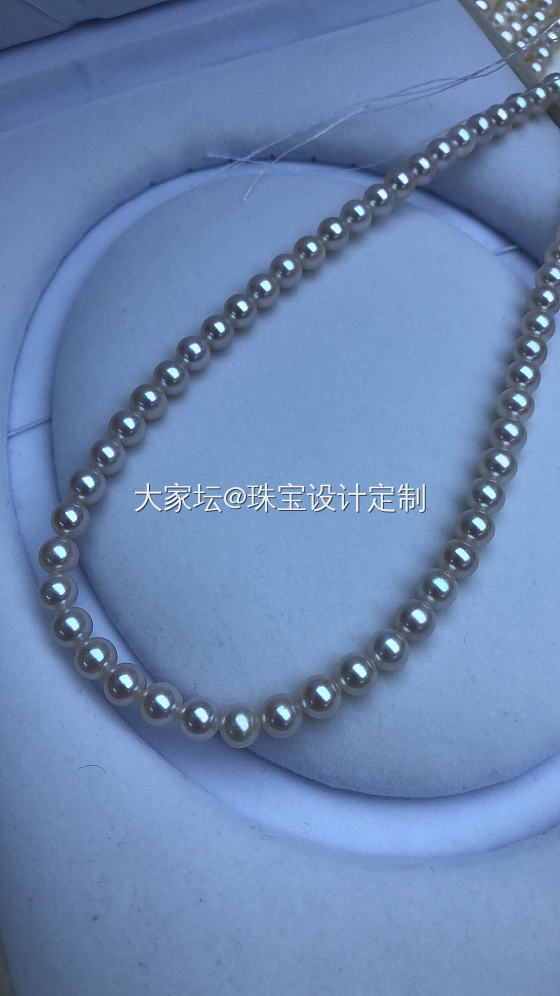完美强光带粉淡水珍珠_珍珠