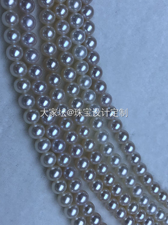 完美强光带粉淡水珍珠_珍珠