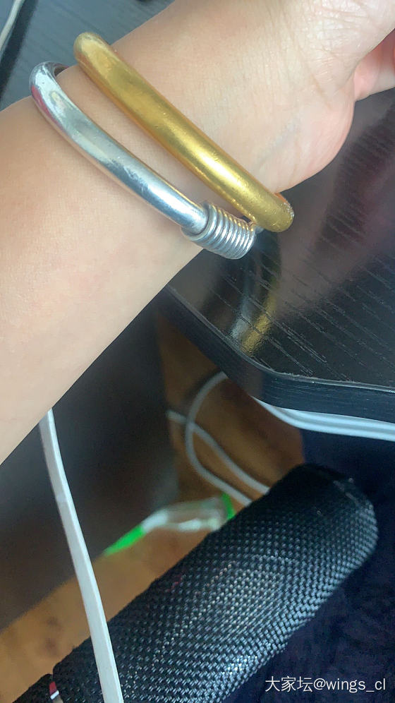 我的日常镯子_手镯银金