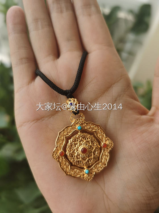 今天收的吊坠，觉得大小正合适_挂件金