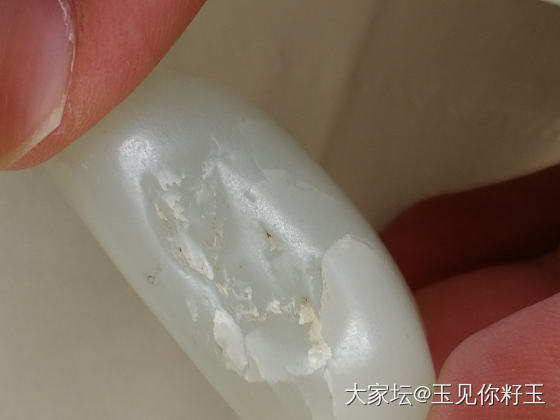 发给大家一些真籽料毛孔图片……_和田玉
