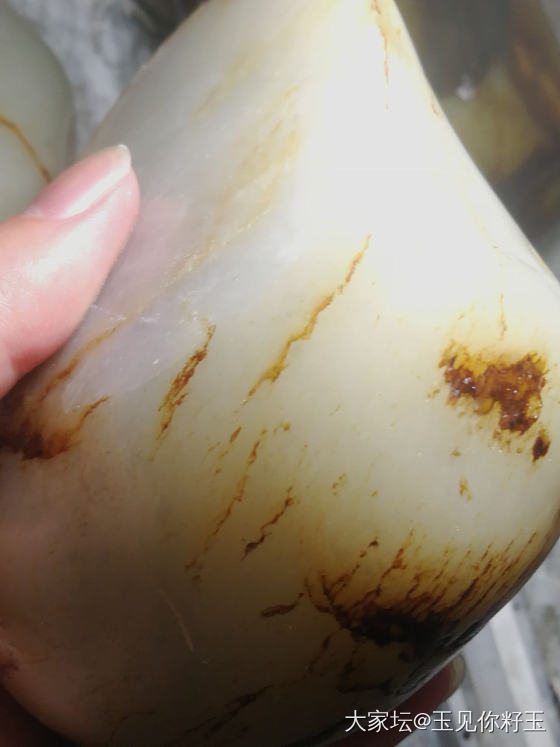 大籽切料过程及陆续制作过程……_和田玉
