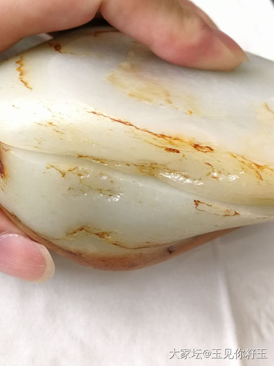 大籽切料过程及陆续制作过程……_和田玉