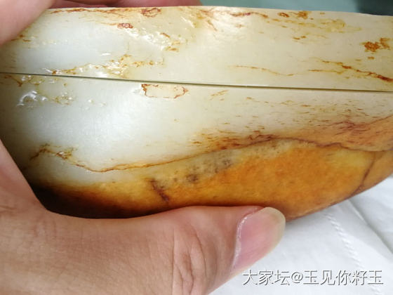 大籽切料过程及陆续制作过程……_和田玉