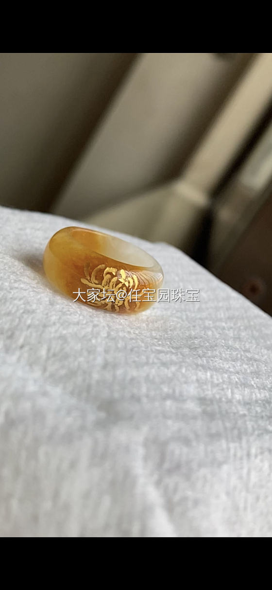 手镯描金-—-秋菊系列，手镯修复、镶嵌设计_工艺