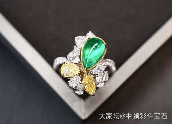 ##中颐天然哥伦比亚祖母绿戒指##  1.47ct_戒指祖母绿名贵宝石