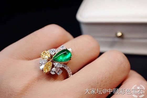 ##中颐天然哥伦比亚祖母绿戒指##  1.47ct_戒指祖母绿名贵宝石