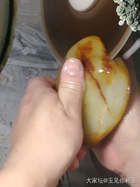 记录2，这个大籽切的蛮辛苦😂_和田玉