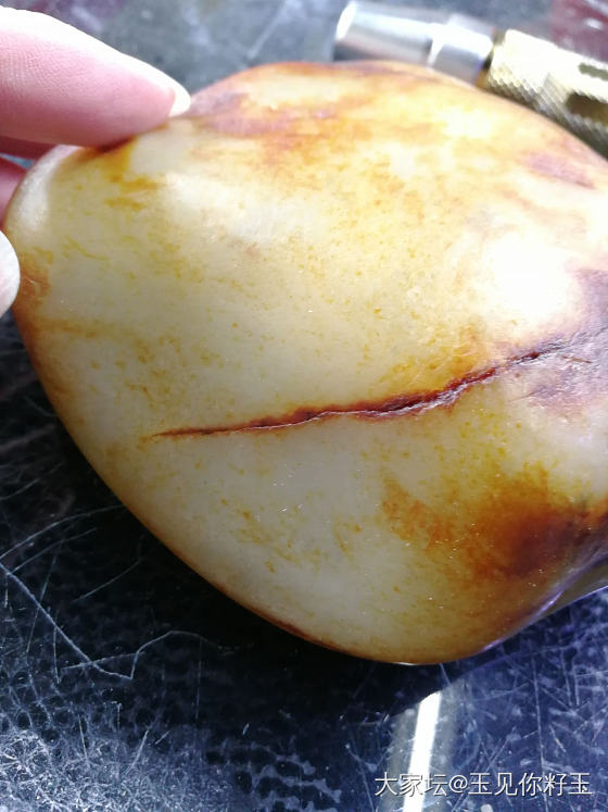 记录2，这个大籽切的蛮辛苦😂_和田玉