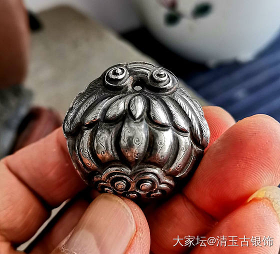 清代古董老银_老银