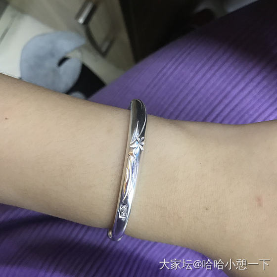 今天是小紫～_手镯银