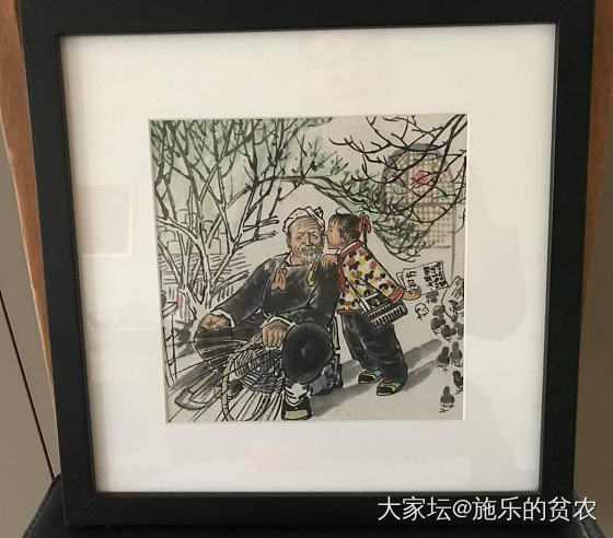 《报喜》，常力平小品画_书画