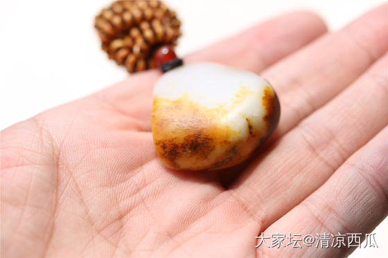 山水小挂件_和田玉
