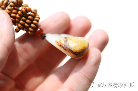 山水小挂件_和田玉