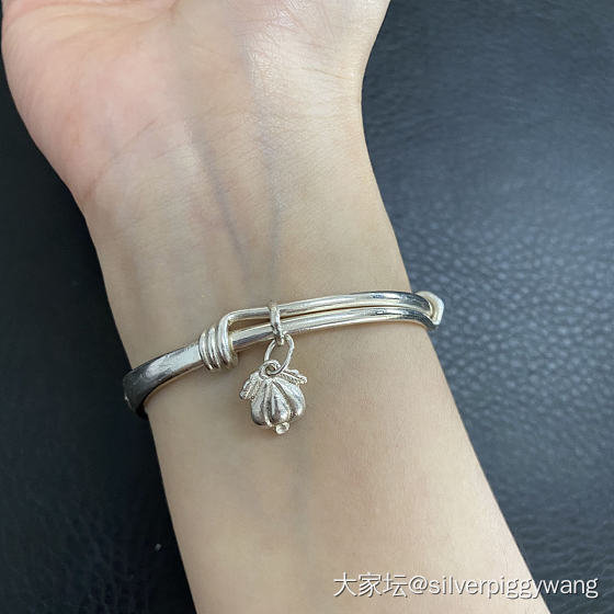 东顺小鱼镯_银