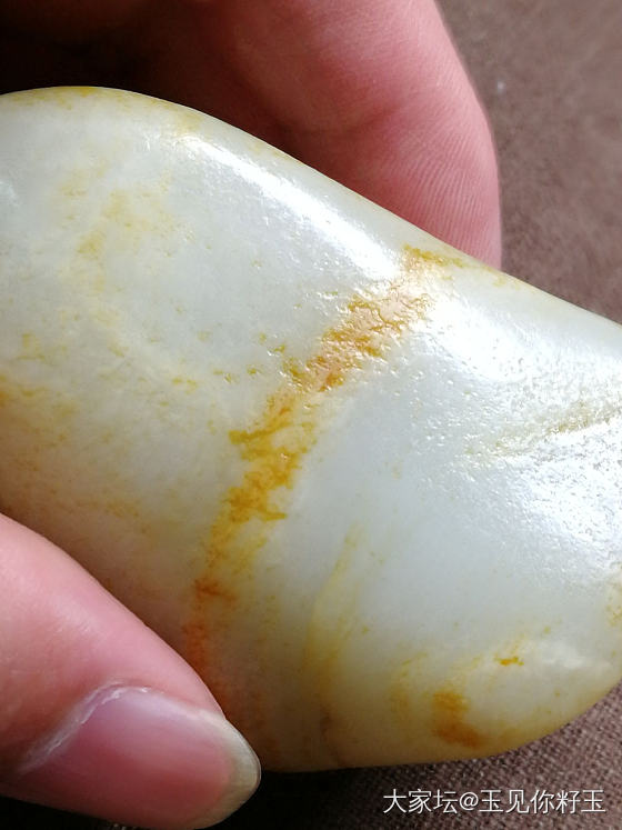 记录9，白细润，细度过灯的籽料……_和田玉