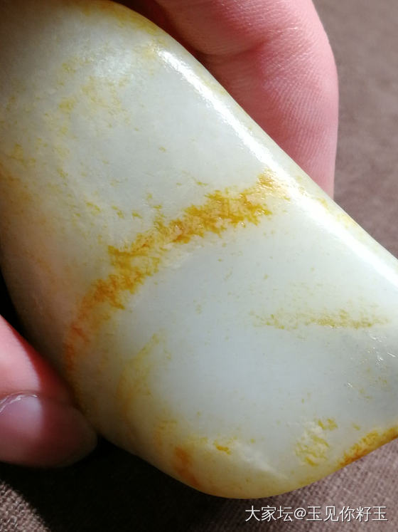 记录9，白细润，细度过灯的籽料……_和田玉
