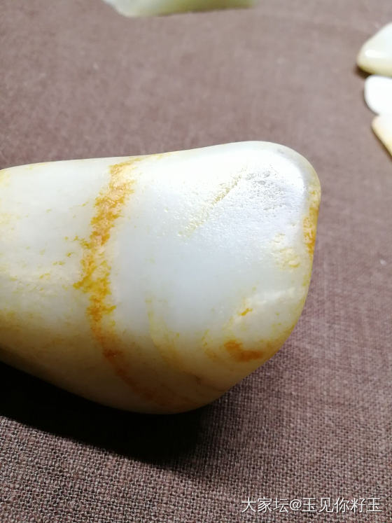 记录9，白细润，细度过灯的籽料……_和田玉