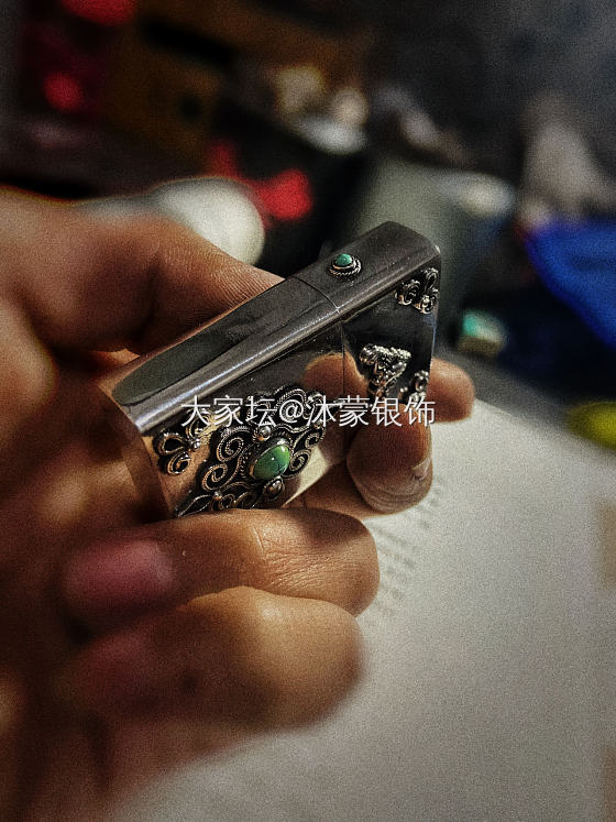 Zippo纯银外壳赏析_银