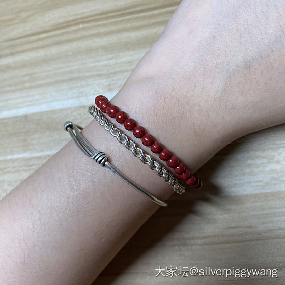 叠戴神器啊_手镯银