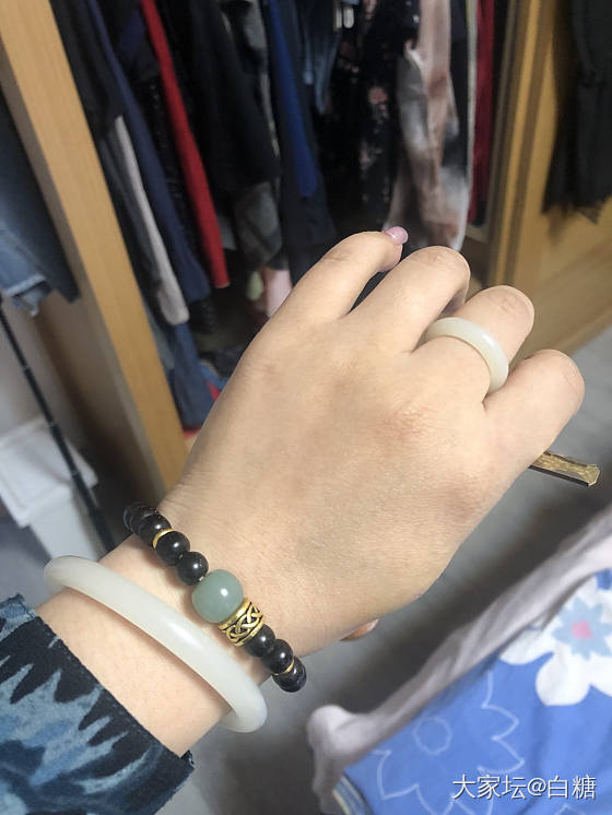 生活来点绿，手上即可，脑门可不要_和田玉手饰