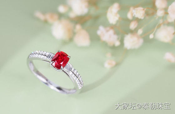 【泰勒彩宝】1.14ct无烧鸽血红戒指小精品_戒指红宝石