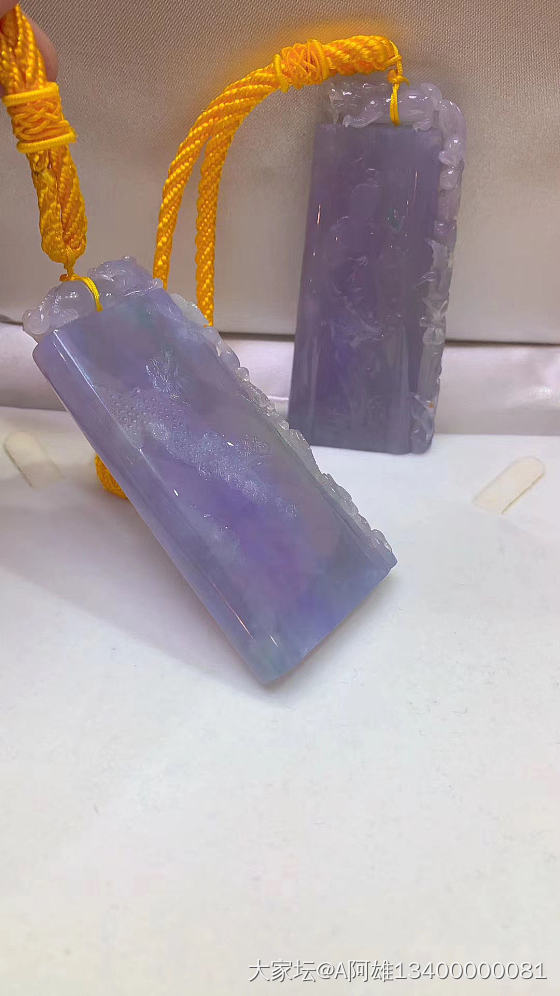 这种紫罗兰有收藏的，价值么😍😍😍_翡翠
