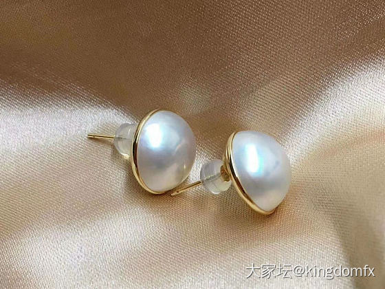 马贝珍珠耳钉_珍珠