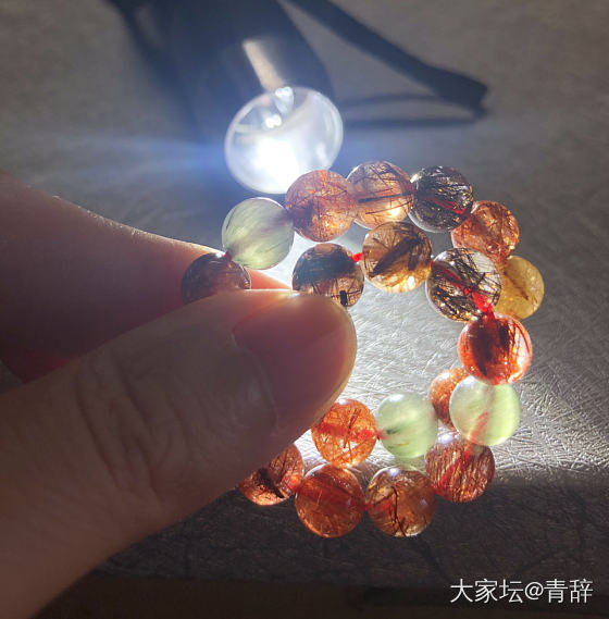 大家帮我看看收的这条小彩发怎么样_珠串水晶