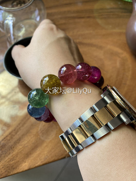 碧玺果然是阳光明媚的宝贝_碧玺珠串彩色宝石