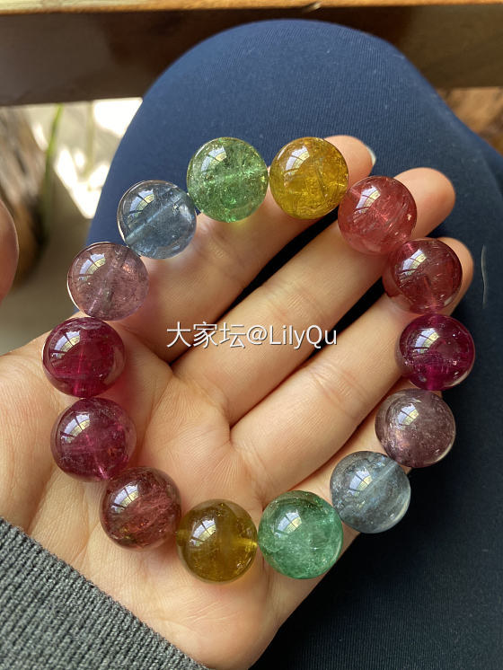 碧玺果然是阳光明媚的宝贝_碧玺珠串彩色宝石