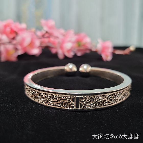 嘿，属于我的小四喜。_手镯银
