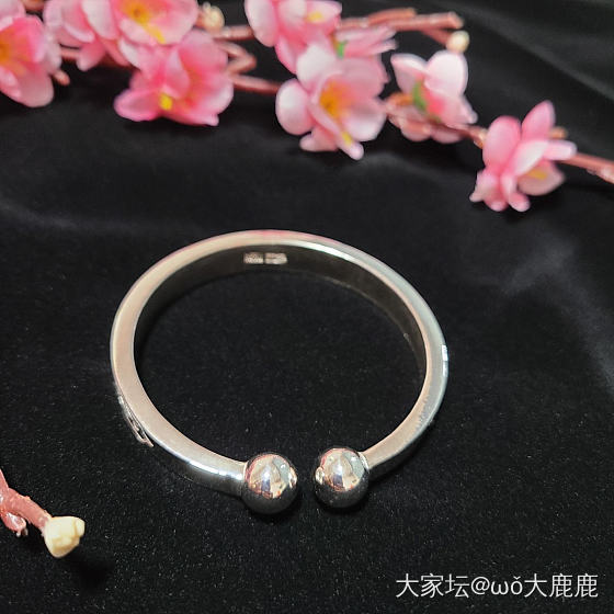 嘿，属于我的小四喜。_手镯银