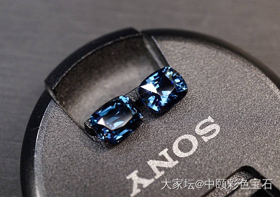 ##中颐天然蓝色尖晶 一对##  4.45ct_尖晶石彩色宝石