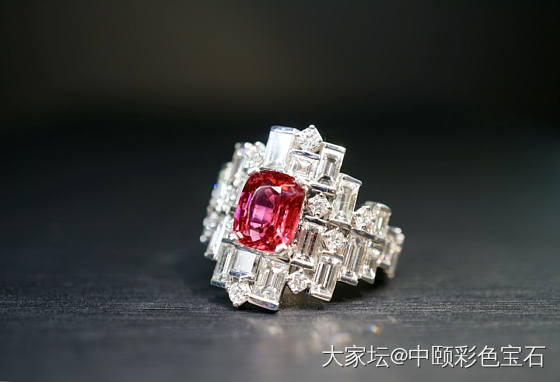 ##中颐天然红尖晶戒指##  1.73ct_戒指尖晶石彩色宝石