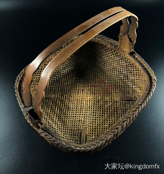 纯手工编制竹篮_收藏
