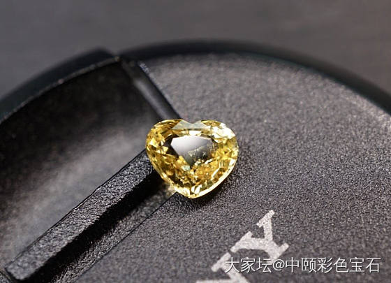 ##天然黄色蓝宝石##  1.52ct  GIC证书_蓝宝石名贵宝石