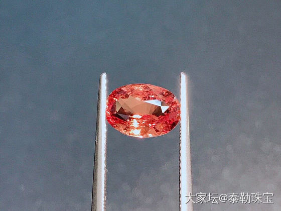 【泰勒彩宝】3.01ct无烧帕帕拉恰裸石新品_蓝宝石