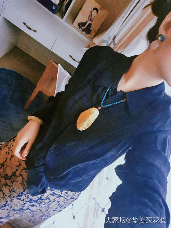 我花开后百花杀 (‵▽′)/_碧玉珠串手镯琥珀蜜蜡